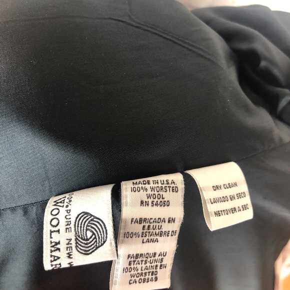 Jones New York Country Pea Coat Navy Blue Size P - Picture 6 of 8